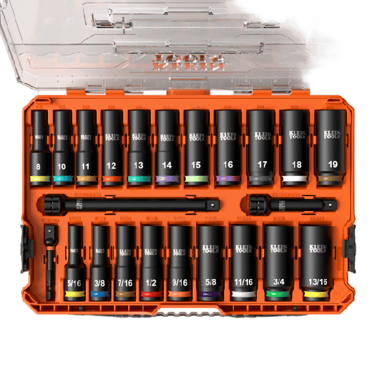 Juego de Dados de Impacto KNECT™ (M) / 3/8" Drive Profundo / SAE y Mét