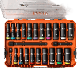 Juego de Dados de Impacto KNECT™ (M) / 3/8" Drive Profundo / SAE y Mét