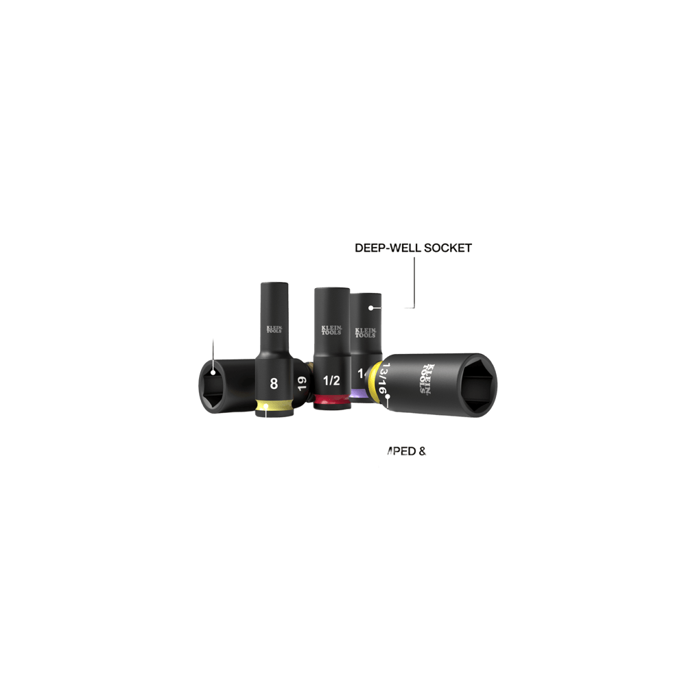 Juego de Dados de Impacto KNECT™ (M) / 3/8" Drive Profundo / SAE y Mét