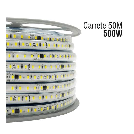Manguera Led para uso Interior o Exterior / 50 m/ 127 V CA / 500 W Pot
