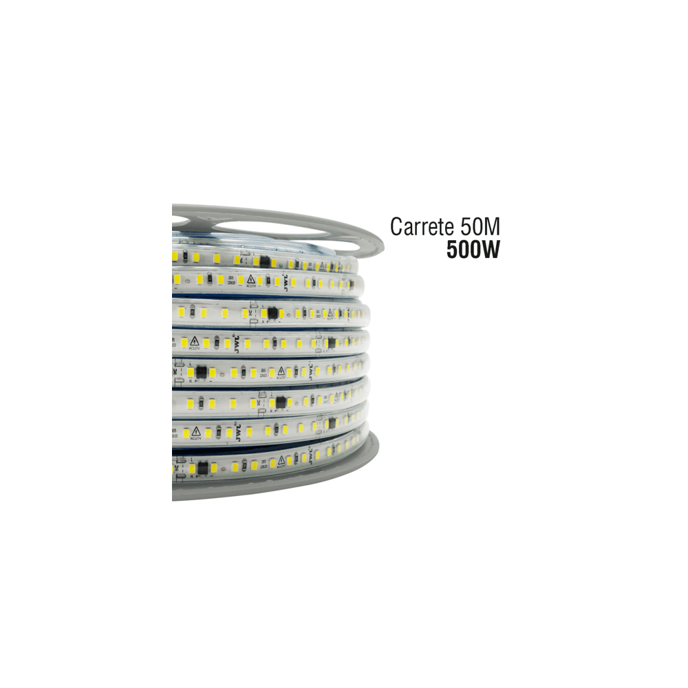 Manguera Led para uso Interior o Exterior / 50 m/ 127 V CA / 500 W Pot