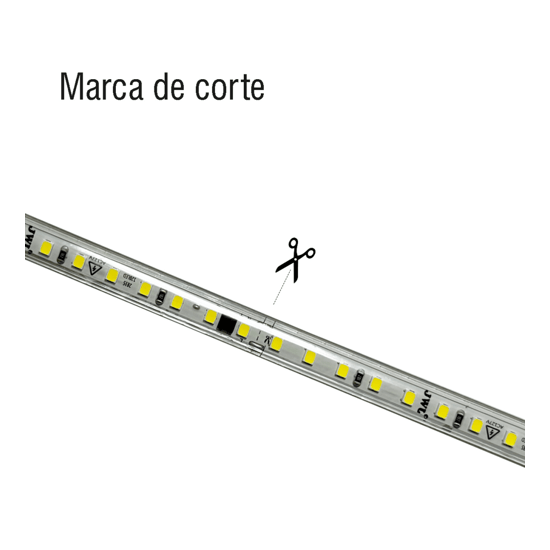 Manguera Led para uso Interior o Exterior / 50 m/ 127 V CA / 500 W Pot