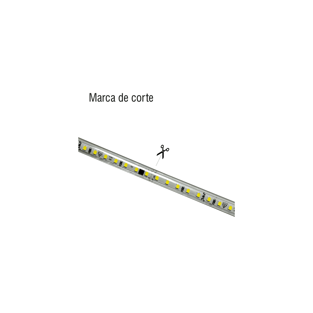 Manguera Led para uso Interior o Exterior / 50 m/ 127 V CA / 500 W Pot
