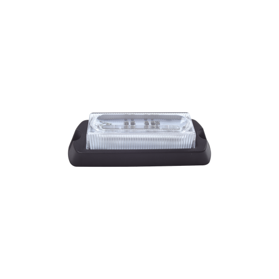 Luz Auxiliar Ultra Brillante X13 de 4 LEDs, color Ámbar, con mica tran