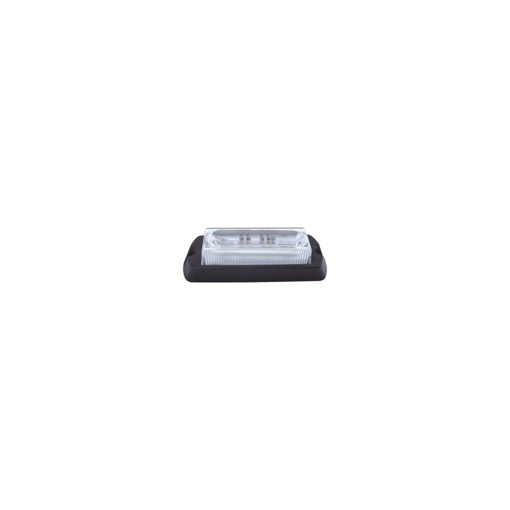 Luz Auxiliar Ultra Brillante X13 de 4 LEDs, color Ámbar, con mica tran