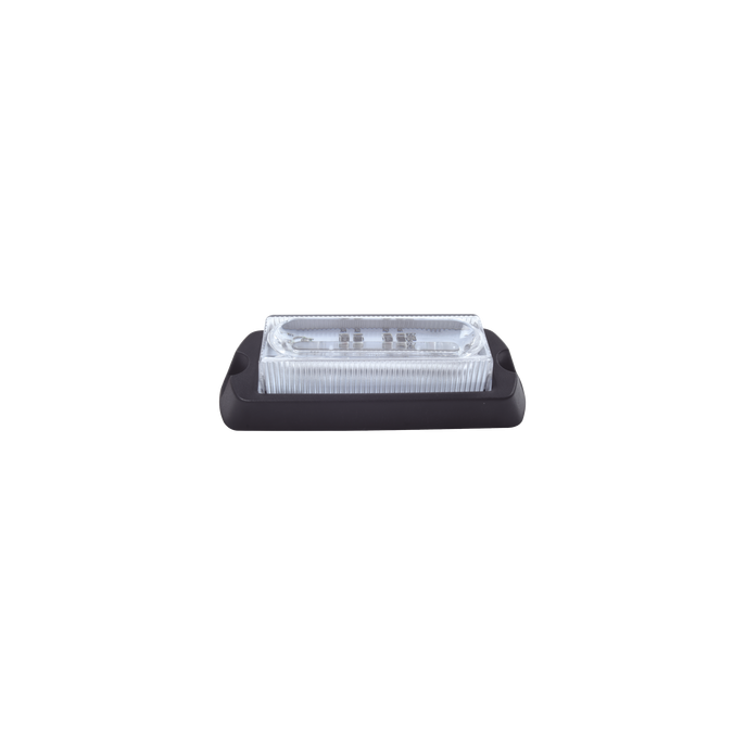 Luz Auxiliar Ultra Brillante X13 de 4 LEDs, color Ámbar, con mica tran