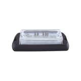Luz Auxiliar Ultra Brillante X13 de 4 LEDs, color Ámbar, con mica tran