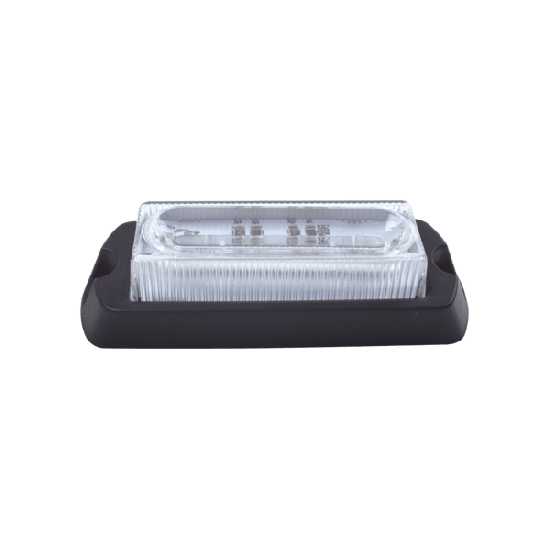 Luz Auxiliar Ultra Brillante X13 de 4 LEDs, color Ámbar, con mica tran