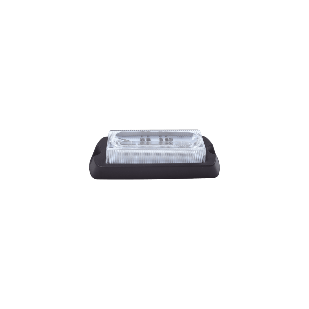 Luz Auxiliar Ultra Brillante X13 de 4 LEDs, color Ámbar, con mica tran