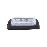 Luz Auxiliar Ultra Brillante X13 de 4 LEDs, color Ámbar, con mica tran