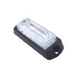 Luz Auxiliar Ultra Brillante X13 de 4 LEDs, color Ámbar, con mica tran