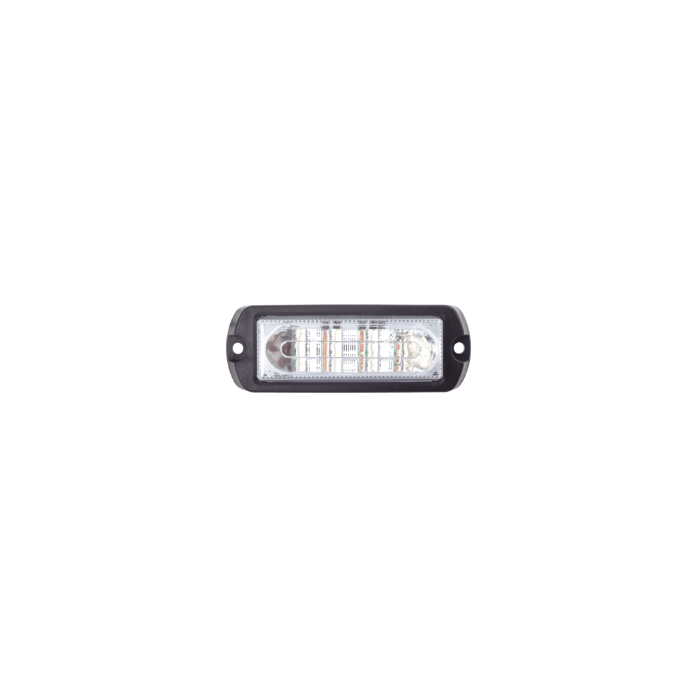 Luz Auxiliar Ultra Brillante X13 de 4 LEDs, color Ámbar, con mica tran