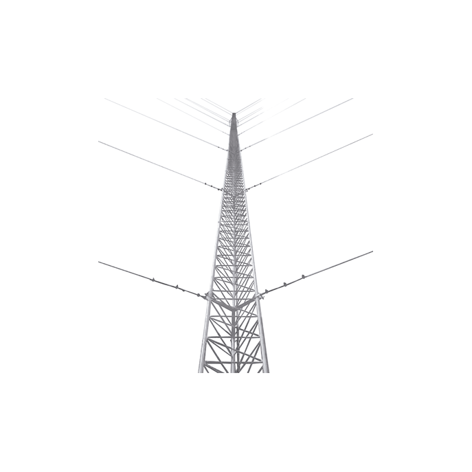 Kit de Torre Arriostrada de Piso de 9 m Altura con Tramo STZ45 Galvani