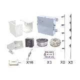 KIT ESENCIAL PARA 25Mts PERIMETRALES DE CERCO ELÉCTRICO PARA PROTECCIÓ
