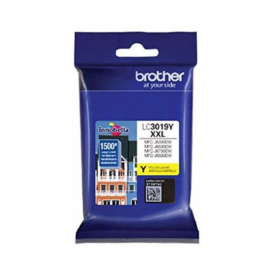 CARTUCHO BROTHER LC3019Y AMARILLO 1500 PAGINAS APORX. ALTO REND. P/MF