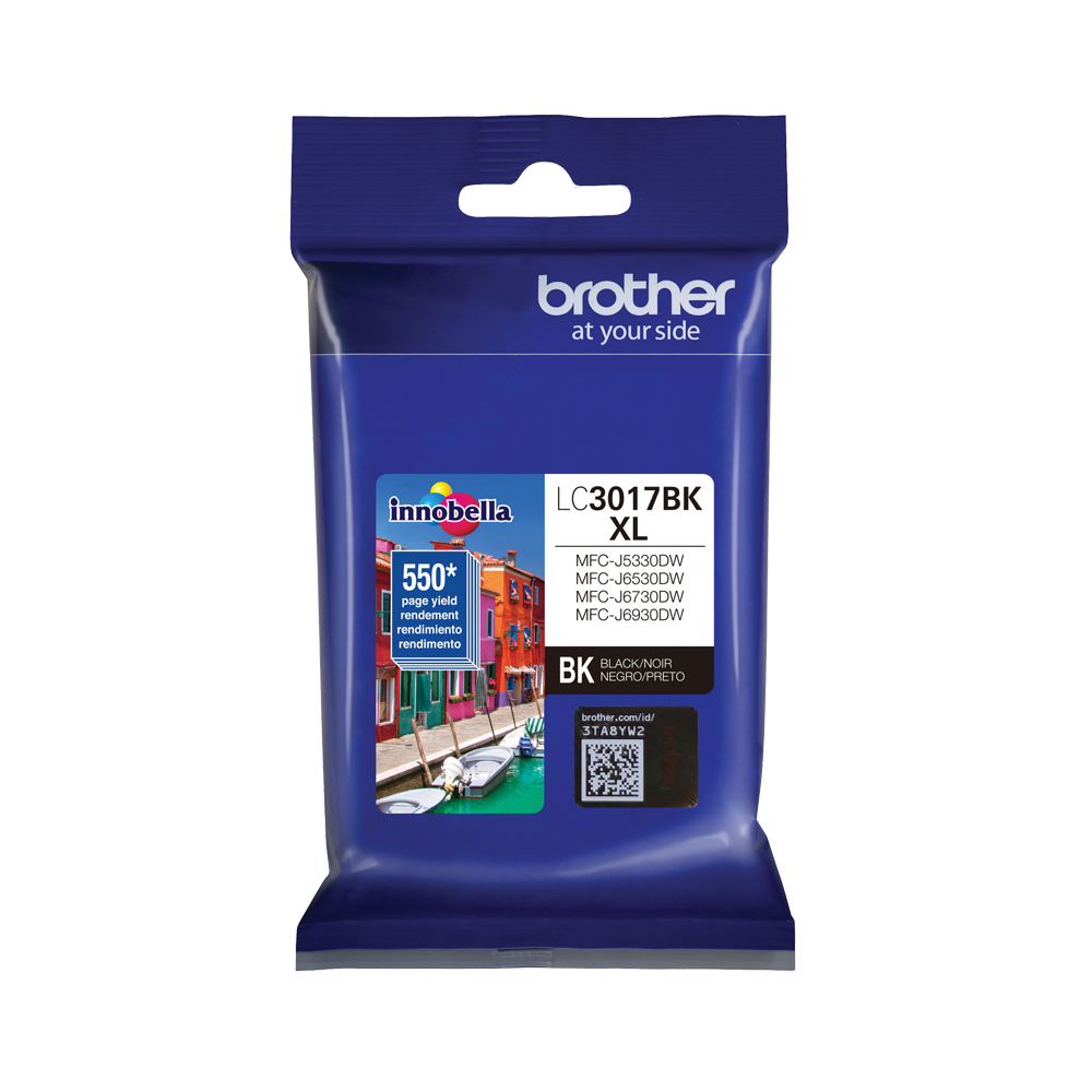 CARTUCHO BROTHER LC3017BK NEGRO 550 PAGINAS P/MFCJ5330DW/MFCJ6930DW/M