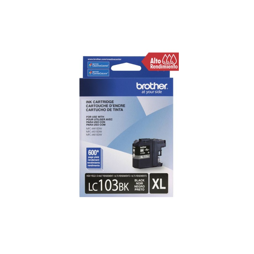 CARTUCHO BROTHER LC103BK NEGRO 600 PAGINAS