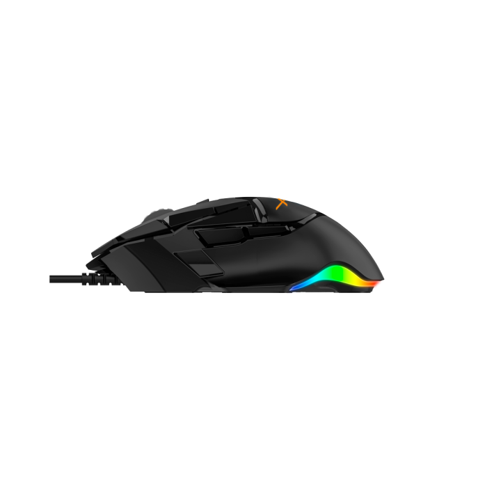 MOUSE GAMER XZEAL ALAMBRICO XZ950 16000 DPI 10 BOTONES NEGRO XZMX950B