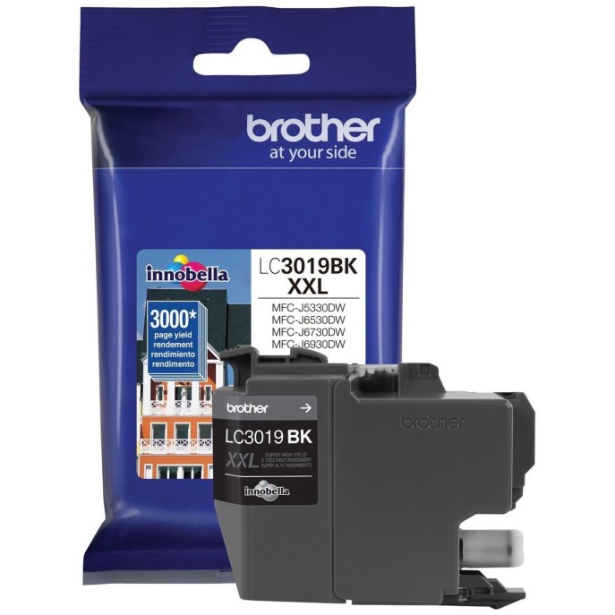 CARTUCHO BROTHER LC3019BK NEGRO 3000 PAGINAS APORX. ALTO REND. P/MFCJ