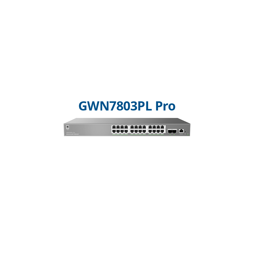 GWN7803PL-Pro, Switch PoE Administrable capa 2++, 24 x GigaEth PoE/PoE