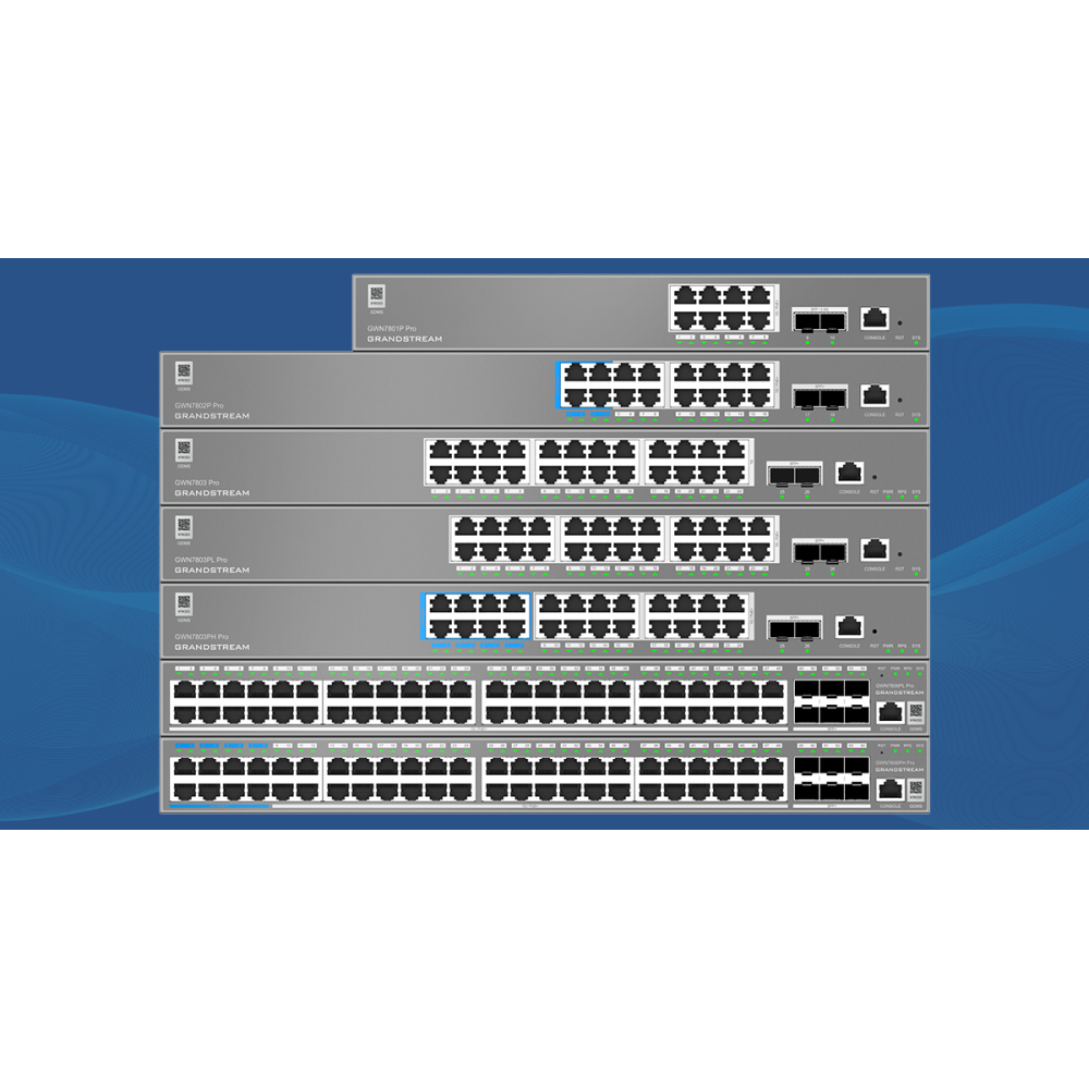 GWN7803PL-Pro, Switch PoE Administrable capa 2++, 24 x GigaEth PoE/PoE