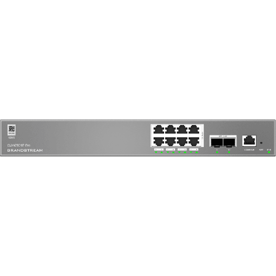 GWN7801P-Pro, Switch PoE Administrable capa 2++, 8 x GigaEth PoE/PoE+