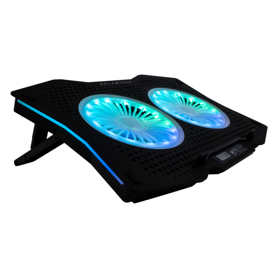 BASE ENFRIADORA GAMER BALAMRUSH 11-17" RGB 2 USB EOLOX NEGRO BR-931304