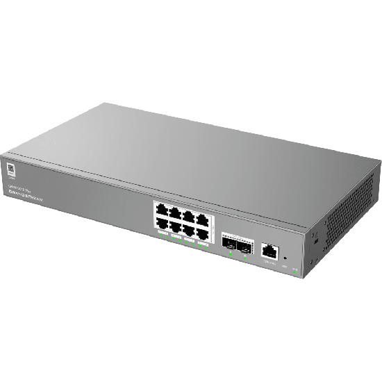 GWN7801P Pro, Switch PoE Administrable capa 2++, 8 x GigaEth PoE/PoE+