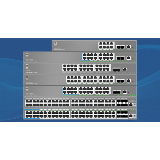 GWN7801P Pro, Switch PoE Administrable capa 2++, 8 x GigaEth PoE/PoE+