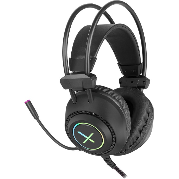 DIADEMA GAMER XZEAL MICROFONO 13 CM USB 3.5MM LED 7 COLORES XZHD205B
