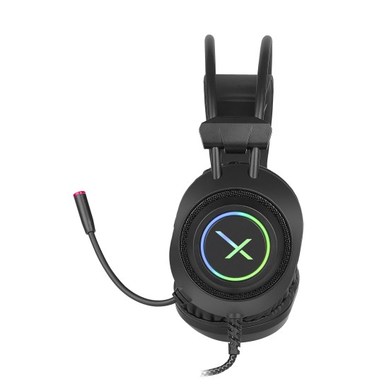DIADEMA GAMER XZEAL MICROFONO 13 CM USB 3.5MM LED 7 COLORES XZHD205B
