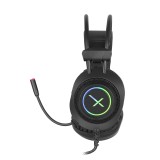 DIADEMA GAMER XZEAL MICROFONO 13 CM USB 3.5MM LED 7 COLORES XZHD205B