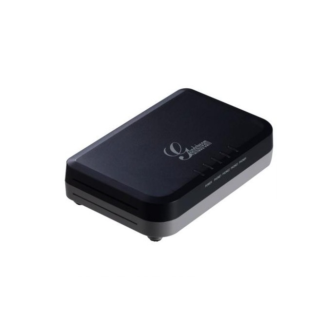 HT704, ATA VOIP con 4 puertos FXS