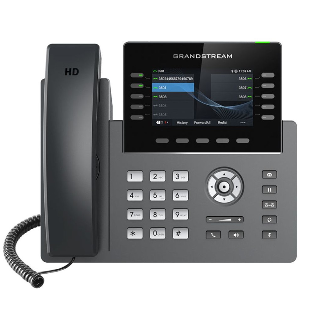 GRP2615, Teléfono IP HD Carrier-Grade, 10 Líneas, 5 cuentas SIP, WiFi,