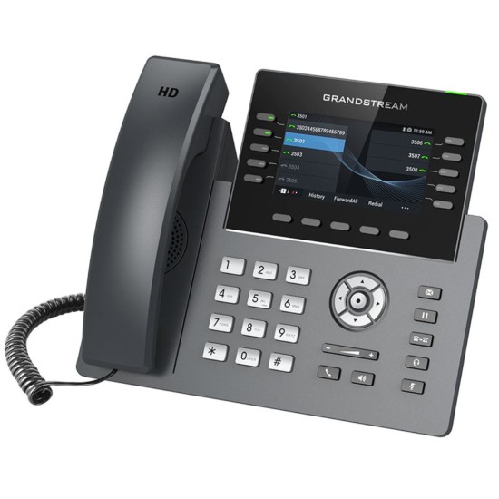 GRP2615, Teléfono IP HD Carrier-Grade, 10 Líneas, 5 cuentas SIP, WiFi,
