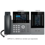 GRP2615, Teléfono IP HD Carrier-Grade, 10 Líneas, 5 cuentas SIP, WiFi,