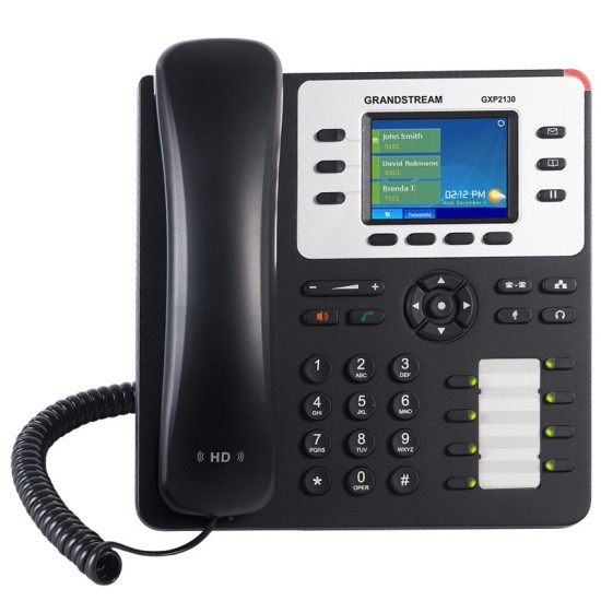 GXP2130, Teléfono IP HD, 3 SIP/Líneas, PoE, 8 Teclas BLF, GigaEth, Blu