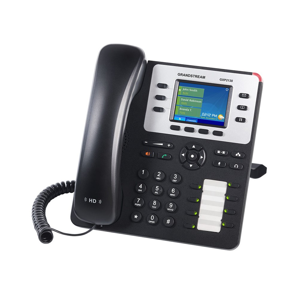 GXP2130, Teléfono IP HD, 3 SIP/Líneas, PoE, 8 Teclas BLF, GigaEth, Blu
