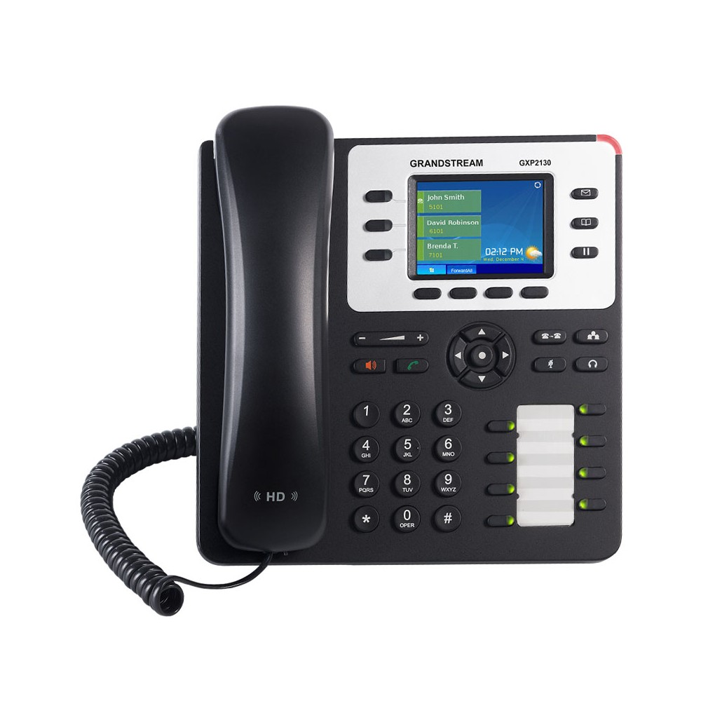 GXP2130, Teléfono IP HD, 3 SIP/Líneas, PoE, 8 Teclas BLF, GigaEth, Blu