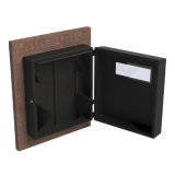 Gabinete de Pared con Rack Horizontal de 6 UR, con Ventanilla de Inspe