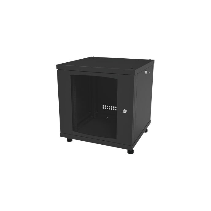 Gabinete Profesional para Telecomunicaciones de 12UR, 638 mm Profundid