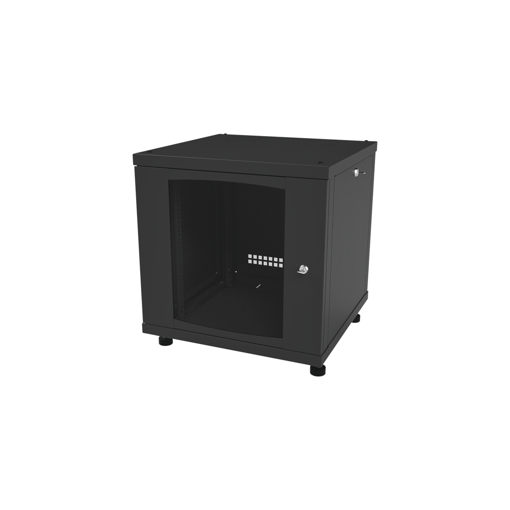 Gabinete Profesional para Telecomunicaciones de 12UR, 638 mm Profundid