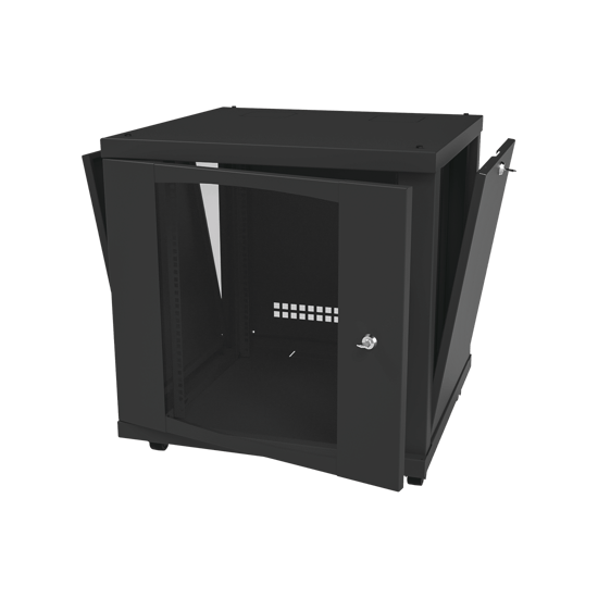 Gabinete Profesional para Telecomunicaciones de 12UR, 638 mm Profundid