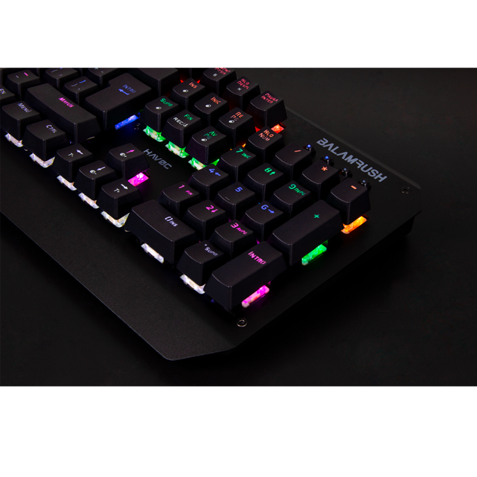 TECLADO GAMING BALAM RUSH/USB/LED 6 COLORES/NEGRO HAVOC BR-929660