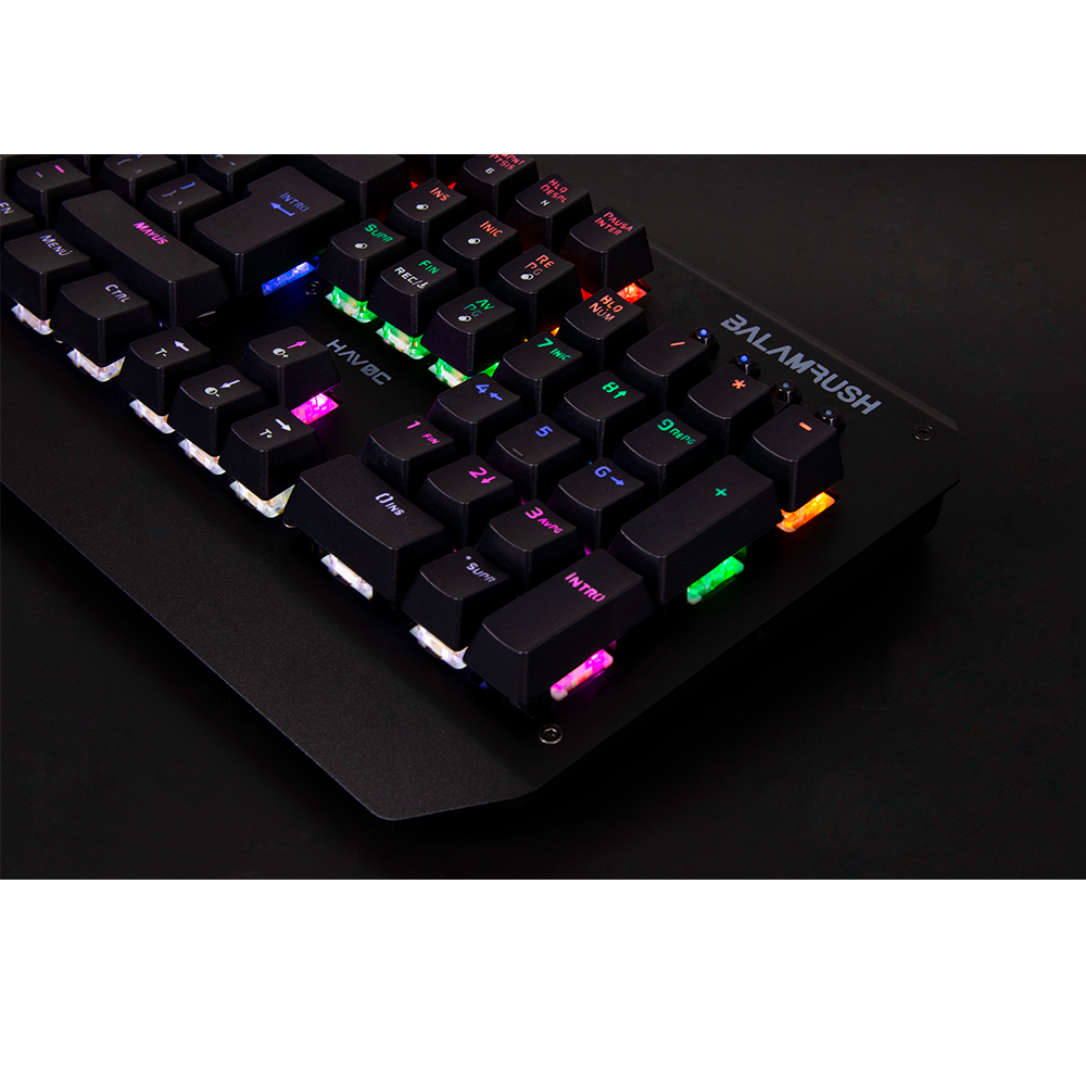 TECLADO GAMING BALAM RUSH/USB/LED 6 COLORES/NEGRO HAVOC BR-929660