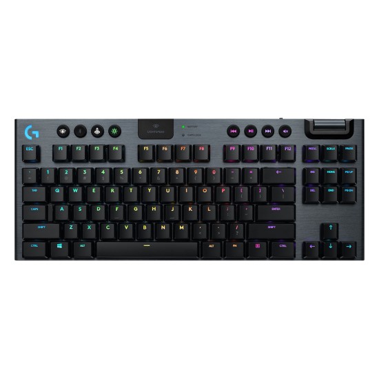 TECLADO LOGITECH G915 TKL LIGHTSPEED WIRELESS RGB NEGRO (920-009495)