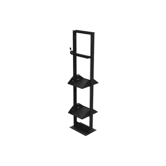 Kit de Rack Estándar 19", 24 UR con 2 Charolas y PDU (8 tomas). Ideal