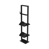 Kit de Rack Estándar 19", 24 UR con 2 Charolas y PDU (8 tomas). Ideal