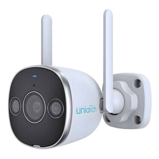Uho-B2D-M3F3D, Cámara IP Bullet WiFi, 3MP, Lente 2.8 mm, IR 20m, Micro