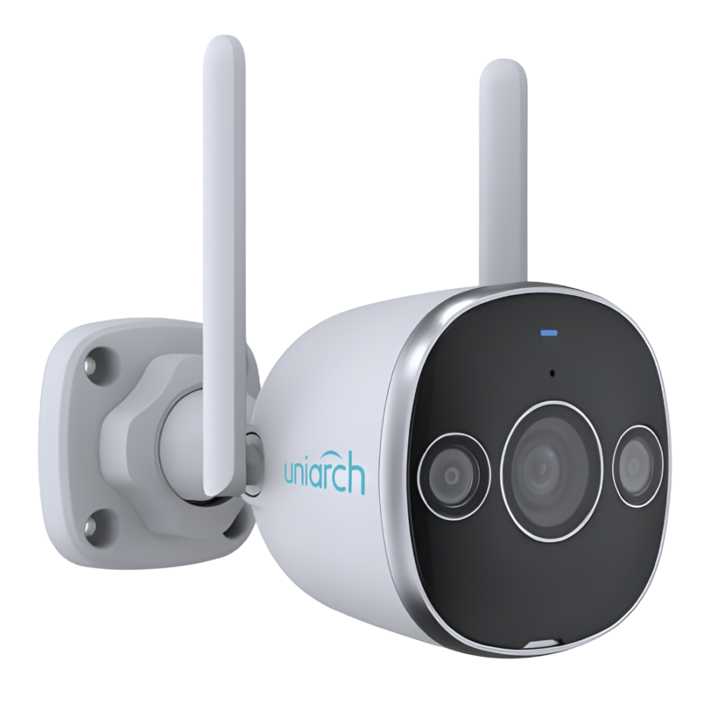 Uho-B2D-M3F3D, Cámara IP Bullet WiFi, 3MP, Lente 2.8 mm, IR 20m, Micro